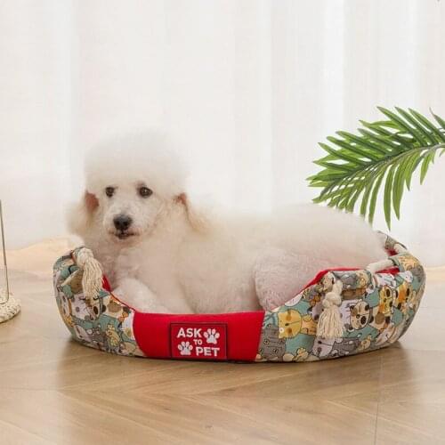 Thicken Dog Kennel Pet Bed For Dogs Cat House Dog Beds For Large Dogs Pets Products For Puppy Dog Cushion Mat Lounger Bench Sofa