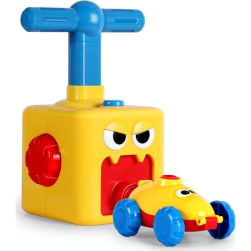 NEW Power Balloon Launch Tower Toy Puzzle Fun Education Inertia Air Power Balloon Car Science Experimen Toy for Children Gift