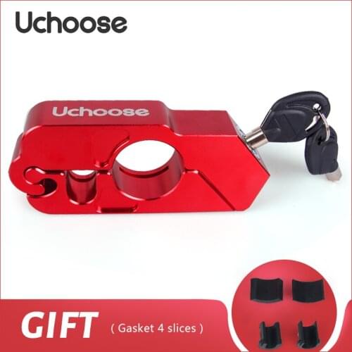 Motorcycle Handlebar Lock Handlebar Brake Handle Solid Lock Imitating Steal Lock Pull Rod Aluminum Alloy Lock