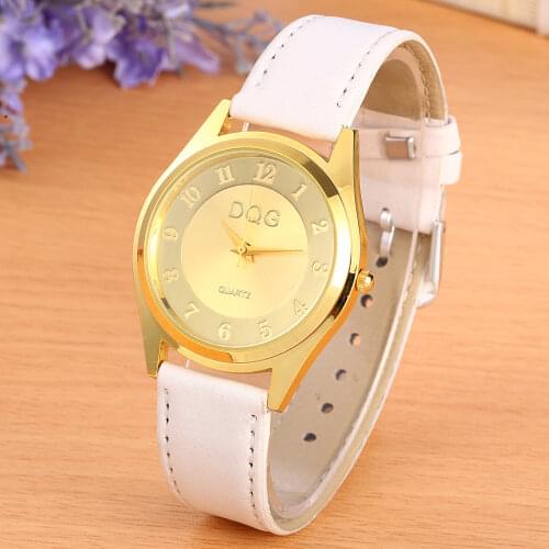 Female Watches 2020 Luxury Brand Women Leather Strap Watch Women Dress Simple Gold Quartz Watch Ladies Wristwatch Hot Sale Clock