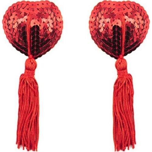 1Pair Sexy Sex Product Toys Women Lingerie Sequin Tassel Breast Bra Nipple Cover Pasties Stickers Petals Free