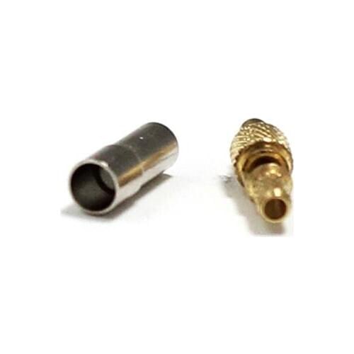 1PC NEW MMCX Male Plug RF Coax Connector Crimp for RG316 RG174 LMR100 cable Straight Goldplated NEW wholesale