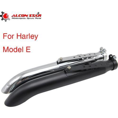 Alconstar Model E 38/40/43/45mm Motorcycle Motorbike Muffler Antiqued Vintage Fashion Exhaust Piper For Harley Davidson exhaust