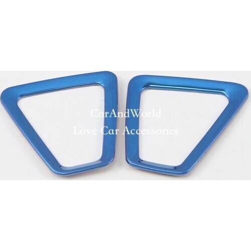 Car Accessories For Volvo XC60 2018 2019 Interior Small Air Conditioning Vent Outlet Cover Panel Stainless Stickers Frame Trims