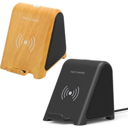 Bluetooth-compatible Speaker Small Kit USB Powered Stable Base Wireless Charger Party-Speaker Cases Desktop Fast Charger