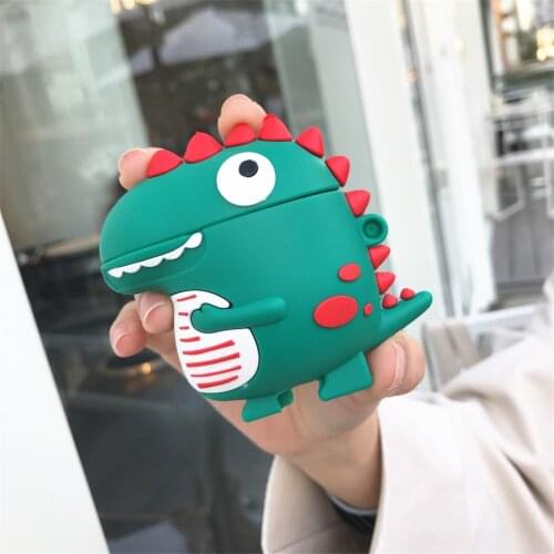 For Air-pod Pro Case 3d Cartoon Dinosaur Soft Silicone Earphone Cases For Apple Air Pods Pro 1 / 2 Wireless Headphone Cover Bags