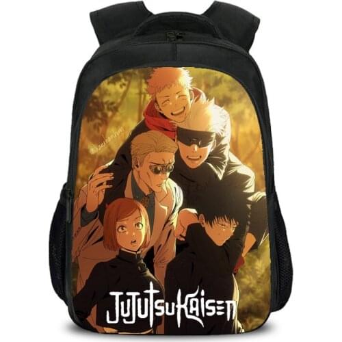 Jujutsu Kaisen Printing Kids School Bags For Boys Girls Anime Backpack Children Schoolbag Primary Toddler Orthopedical Satch
