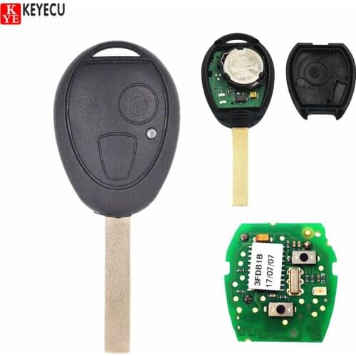 KEYECU Remote Key 2 Buttons 433MHz Virgin Chip PCF7930AS Inside for BMW Mini With Code