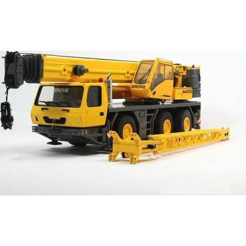 Collectible Diecast Toy Model Gift TWH 1:50 Ratio Grove GMK 3055 Off-Road Crane Truck Engineering Machinery Toy Model Decoration