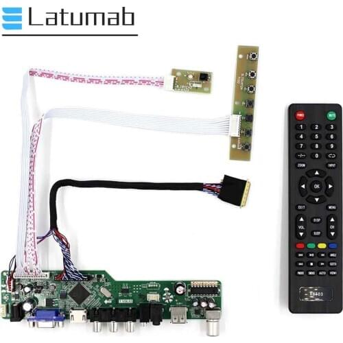 Latumab Board Kit for HSD121PHW1-A01 / HSD121PHW1-A03 / HSD121PHW1-B00 12.1" Screen Controller Driver Board 1366×768 TV+HDMI+VGA
