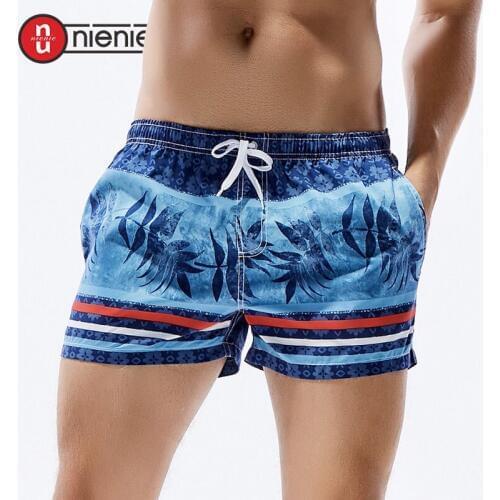 Man Plus Big Size Mens Board Shorts printed and striped Quick Drying Shorts Beach Summer Beach Short Pants 2 Color Choice