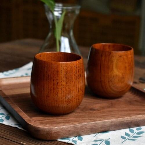 Natural Jujube Wood Cup Handmade Wooden Cup Mug Breakfast Milk Coffee Cup Kitchen Drinkware Accessories