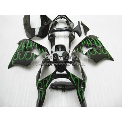 ABS Motorcycle fairing kit for Kawasaki ZX9R Ninja zx - 9r 2000 2001 00 / 01 green falmes 7gifts fairings CG44