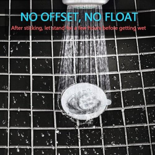 25Pcs/Set Disposable Shower Drain Hair Catcher Mesh Sticker Disposable use most hygienic and convenient way of sewer protection