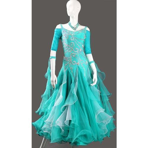 Customize New ballroom dance dress standard ballroom waltz dresses ballroom dance competition dresses custom made MD1122