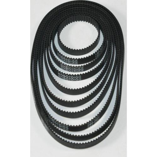 GT2 Belt, Closed-loop, 390mm length, 195 teeth, 6mm width