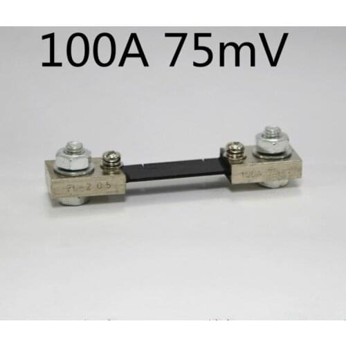 New Manganin 100A 75mV DC Current Shunt Current Transformer Amp Resistor Free Shipping with Track Number 12003073
