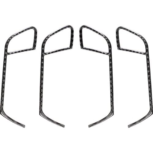 Carbon Car Interior Door Handle Frame Cover Trim Sticker For Audi A4 B8 09-16 A5