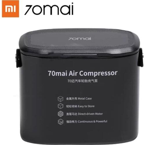 70mai Air Compressor 12V 70mai Protable Electric Car Air Pump Metal Box Mini Tire Inflator Auto Tyre Pumb