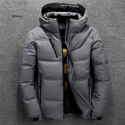 High Quality Down Jacket Male Winter Parkas Men White Duck Down Jacket Hooded Outdoor Thick Warm Padded Snow Coat Oversize M-5Xl