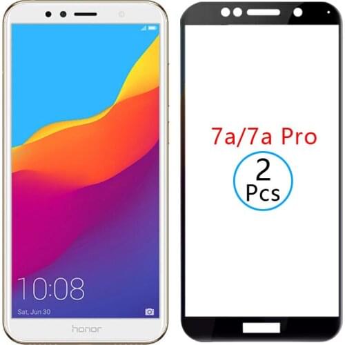 9d protective tempered glass for huawei honor 7a pro screen protector on honor7a 7apro honer onor hono honr 7 a a7 safety film