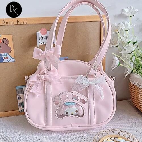 Ladies Japan Ita Bag Women Cute Cat Claw Jk Uniform Tote Girls Sweet Harajuku PU Shoulder Bag Kawaii Wallet Lolita Messenger Bag