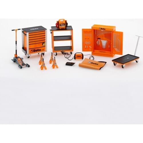 1/18 1/43 Vehicle Model Accessories Car Model Repair Workshop Maintenance Room Simulation Scene Toolbox Collection fans Gifts