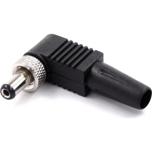 2PCS 90 Degree Male 5.5x2.1mm Type L Plug DC Power Male Plug