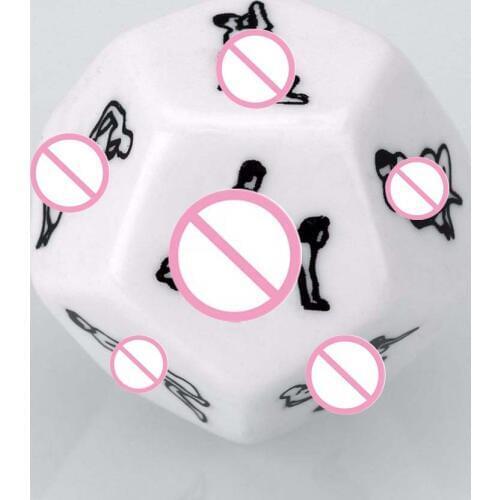 2pcs/set 12 Sides Love Posture Sex Couple Dice Fetish Sextoys Sexy Romance Erotic Craps Toy Sex Funny Adult Dice Games