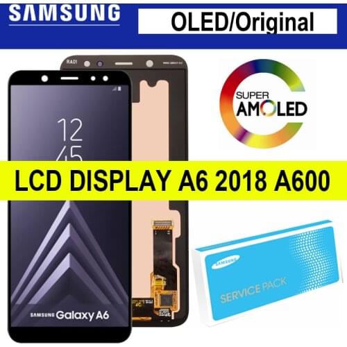 5.6" OLED/Super AMOLED For SAMSUNG Galaxy A6 2018 A600 LCD A600F A600FN LCD Display Touch Screen Digitizer Assembly Repair Parts