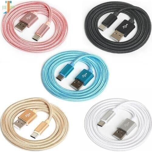 500pcs/lot Type C Cable Nylon USB C Charger Cable for Samsung S9 Fast Charge USB 3.1 Type C for Xiaomi MIX2 2S Charging Cable