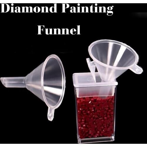 2/3/10PCS Diamond Painting Accessories Transparent Plastic Funnel Bead Liquid Container Diamond Embroidery Tools