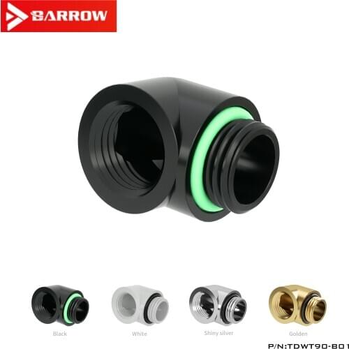 Barrow 90-degree elbow single internal tooth adapter screw holder TDWT90-B01 computer water-cooled DIY accessories