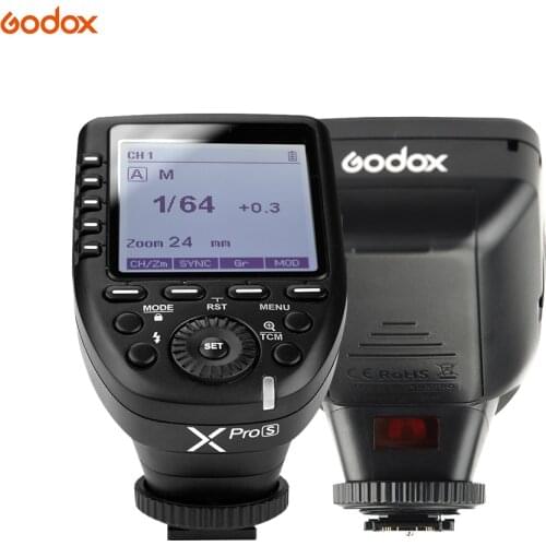 Godox XproS TTL Wireless Flash Trigger Transmitter Support TTL Autoflash 1/HSS Large LCD for Sony