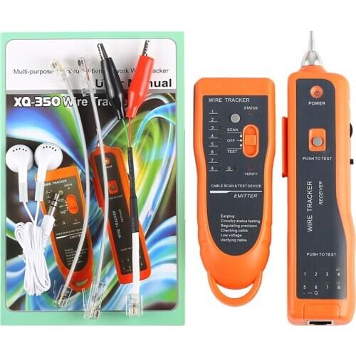 Hot Sale RJ11 RJ45 Cat5 Cat6 Telephone Wire Tracker Tracer Toner Ethernet LAN Network Cable Tester Detector Line Finder