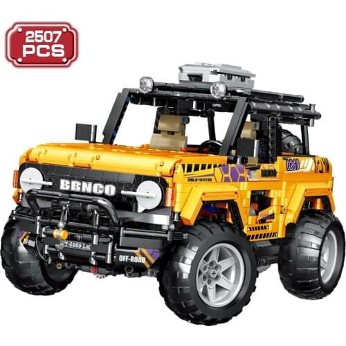 Technical Super Sports Racing Car Building Blocks Kits Ideas Off-road Jeep Model Bricks Enlighten Toys for Boys Birthday Gifts