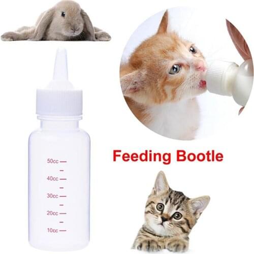 Creative Newborn Puppy Kitten Feeding Bottle Small Animal Water Milk Feeder With Cleaning Brush Cats Dog Feeding Bottle Supplies