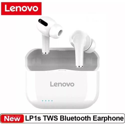 Lenovo LP1S TWS Bluetooth Earphone Sports Wireless Headset Stereo Earbuds IPX4 Waterproof For Android IOS Smart Phone Earphones