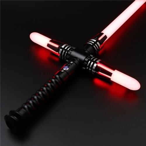 Cieltan Saber Cross Lightsaber Smooth Swing Sword Heavy Dueling RGB 12 colors 10 Soundfonts Metal Hilt Lock Up Blaster FOC Toys