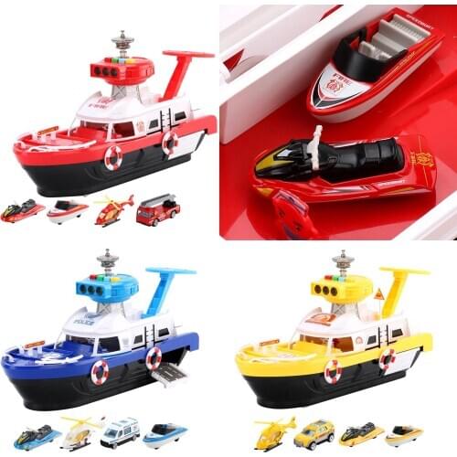 Simulation Track Inertia Boat Diecasts Toy Vehicles Light Toys Model Car
