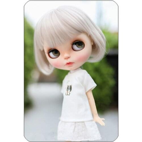 BJD doll wig is suitable for 1/3 1/4 1/6 Blythes 1/6 size stylish and versatile new bouffant pear head high temperature silk wig