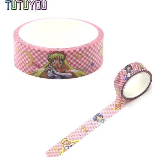 PC302 Girl Cute Cartoon Washi Tape DIY Scrapbooking Label Masking Tape Student Stationery Gift