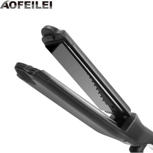 Professional Ceramic Hair Straightening Flat Iron Digital Smart Sensor Universal Voltage Plancha Hair Curler Curling Straightene