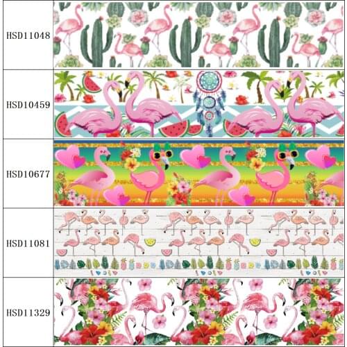 22MM 25MM 38MM 50MM 75mm Printed Pattern on Grosgrain Ribbon for diy ribbon