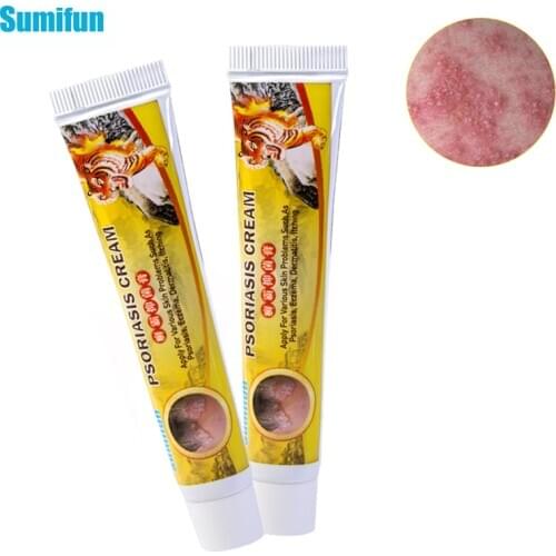 Sumifun 1pcsTiger Balm Cream Skin Psoriasis Cream Eczema Antibacterial Dermatitis Pruritus Herbal Anti-itching Medical Ointment