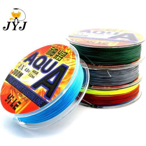100M Super Strong Braided Wire Fishing Line 4 Strands 12-80LB 0.4-8.0 PE Material Multifilament Carp Fishing For Fish Rope Cord