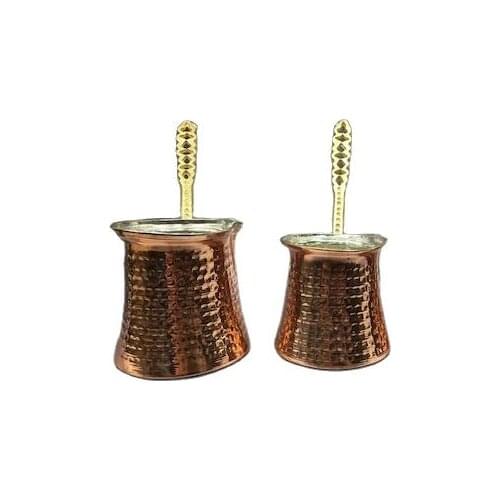 Turkish Coffee Pot Jug Copper Coffee Machine Coffee Pot Turkish Arab Bosnian Serb Traditional Coffee and Milk Coffee Pot and Pitcher 3'lü Set coffee Pot Suit