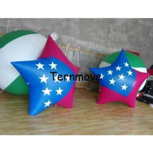 Pvc helium star balloon with national flag printing advertising Promotion Helium Balloones floating custom large ground balloon