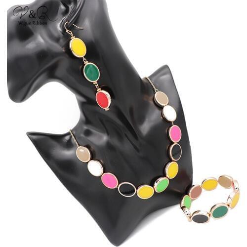 VR Jewelry DIY Handmade Jewelry Making Multiple Color Bead Charm Pendant Necklace Earring Bracelet Set Component Fashion DIY-040