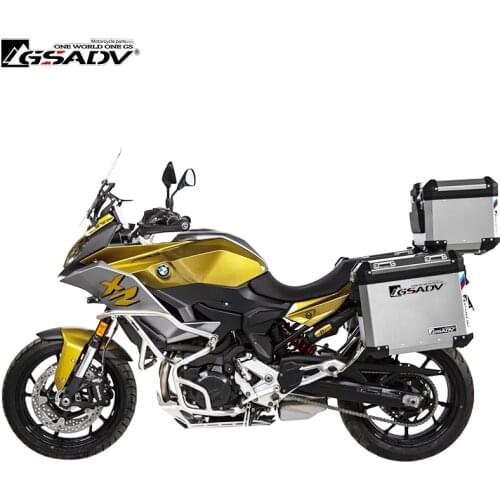 For BMW F900XR Tail Box Aluminum Side Box Rear Motorcycle Trunk Waterproof Steel Rack